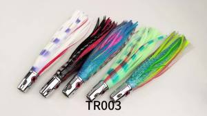 TEASER TR003 55g Copper Head Octopus Squid Skirt Bait Marlin Tuna Saltwater Big Size Trolling Lure UV Deepsea Fishing Tackle