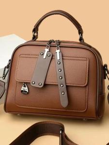 Guinness Kangaroo Womens Handbag Small Square Crossbody Bag Ladies Shoulder Bag New 2025 Middle-Aged Mom Bag Soft PU Leather