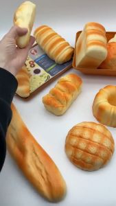 Stress Toy Simulation Bread Toy Stress Relief Food Squishy Toy Squeeze Decompression Toy Sensory Toy Kid Gift