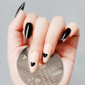 Bảng Chuyển Màu Kim Loại Móng Tay Bảng Chuyển Màu Chất Lỏng Chuyển Màu Bộ Dụng Cụ Làm Móng Tay Đơn Sắc Mẫu Thiết Kế Hình Trái Tim