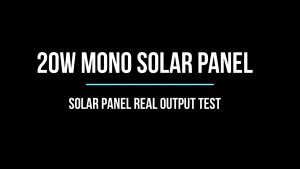 20w 18V Mono Solar Panel (450 x 350 x 17mm) With Junction Box Only