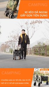 Xe Kéo Dã Ngoại Gấp Gọn Tiện Dụng KINGCAR01