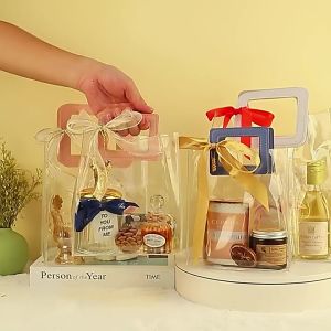Tas Tenteng Mika Transparant Tas Mika Plastik PP Souvenir Ulang Tahun Hampers Goodiebag