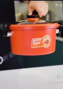 Nồi áp suất chống dính Hàn Quốc size 22cm - Nồi hầm cháo kho cá đa năng dung tích 3.5L Totipotent Pot phù hợp nhiều loại bếp sử dụng