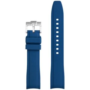 18mm 19mm 20mm 21mm 22mm Universal High Tensile Silicone Strap for Tissot 1853 Curved End Butterfly Buckle Watch Band Bracelet