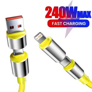 4-IN-1 USB Type C To USB C Cable PD Fast Charger Wire For iPhone 17 Pro Max 16 15 14 iPad Xiaomi Android Tablet C-C Data Cord