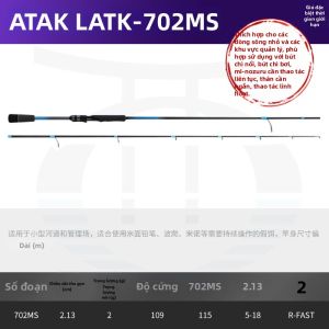Lureleader | Cần Câu Cá Bass Đa Năng Tay cầm Thẳng Bờ Biển Hành Động Nhanh