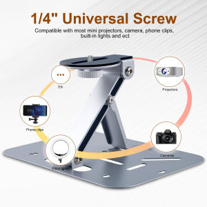 Universal 1/4 Inch Screw Interface Mini Projectors Bracket Desktop Projector Holder Stand Table Mobile Projector Wall Mount Fold