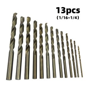 Bộ Mũi Khoan Thép Tốc Độ Cao 13 Món Dùng Cho Việc Khoan Gỗ Và Nhựa Chính Xác Dụng Cụ Chế Biến Gỗ Bền Có Thể Thay Thế Mũi Khoan