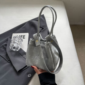 Jiguang New Chinese Style Urban Simple Waterproof Bucket Bag Single Shoulder Crossbody Womens Handbag Vegetable Basket Shape