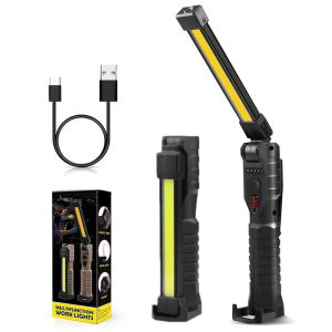XIWANGFire | Bright COB LED Work Lamp Emergency Floodlight Folding Magnetic Torch LightPortable Handheld Flashlights for Work Repair Search