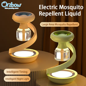 Electric Heat Mosquito Repellent Liquid Baby Pregnant Women Safe Rechargeable Mosquito Killer with Smart Timing and Night Light Function