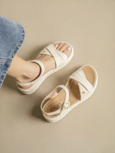 Josiny | Comfortable Leather Summer Sandals Soft Thick Sole