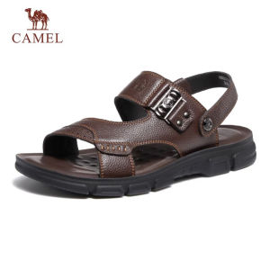 Cameljeans Mens Sandals Leather Sandals Casual Non-slip Beach Shoes
