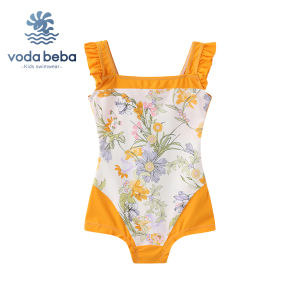 VODABEBA | Matching Family Swimwear Sleeve Long Dress-like Slimming