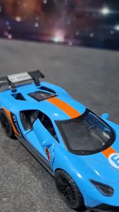 Diecast Miniatur Mainan Mobil Sedan Sport Balap Ford GT Besi Metal Buka Pintu