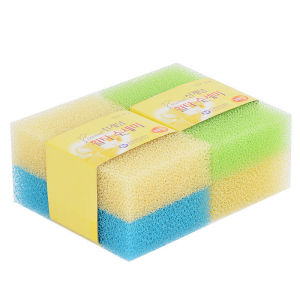 Silk Cucumber Fiber Sponge Nano Scrubber Dishwashing Cloth Kitchen Cleaning Tool Korean Style Stain Remover Block for Pots And Plates