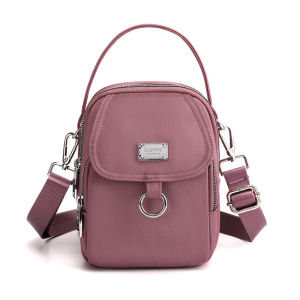 GStar Mini Mobile Phone Bag with Earphone Hole Women Nylon Crossbody Bag Waterproof Fashion Small Sling Bags Pouch Bag Handbag for Ladies