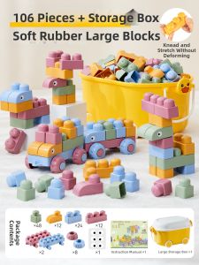JIQI | Biteable Soft Educational Toy Blocks