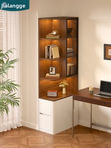 JIALANGE | Wooden Corner New Side Storage Cabinet