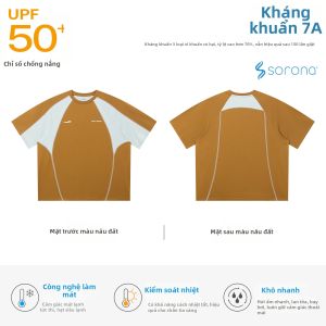 JNXS | Áo thun ngắn tay mùa hè thoáng mát chống UV nhanh khô