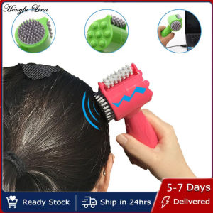 Hengfa Lina 4-In-1 Head Massager Electric Massage Roller Pounding Hammer Neck Lumbar Massage Relaxation Scalp Massage Comb Gift