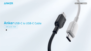 Cáp sạc nhanh Anker 310 Cáp USB-C kép Được chứng nhận USB-IF Tương thích với nhiều thiết bị A81E1 / A81E2 60W