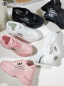 OCTAVIA Sepatu Sneakers Highsole Wedges Wanita #OC-H36