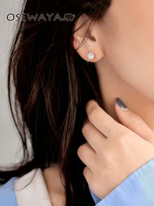 Hoa Tai Kẹp Không Cần Khoan Thanh Lịch Nhỏ Gọn Trang Sức Thời Trang Trang Trí Tai Trang Sức Hợp Kim Trang Sức Nữ Trang Sức Cao Cấp