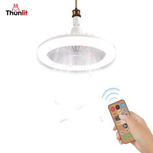 Quạt Trần Hiện Đại Thunlit với đèn E27 điều khiển từ xa quạt khuếch tán hương liệu hộ gia đình đèn phòng ngủ phòng khách 30W