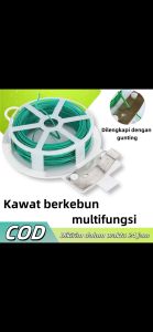 100m Twist tie kawat kabel ties pengikat Kawat Dasi Berkebun Kawat Dasi Tanaman Kabel Twist Tie