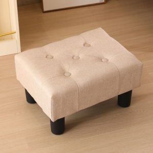 Foldable Storage Bench Adult Seater Creative Sofa round Foot Fabric Storage Box Shoe Changing Stool Korean Style Rectangular Face