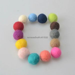 100ชิ้น/ล็อต20Mm Wool Felt Balls Garland Party Decor ตกแต่งงานแต่งงานที่มีสีสัน Decor สำหรับเด็ก Fun Home Decor Diy หัตถกรรม