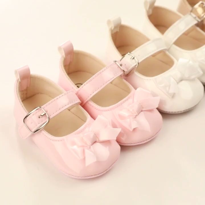 Red Baby Girl Shoes Formal Princess Shoes Non-slip Infant