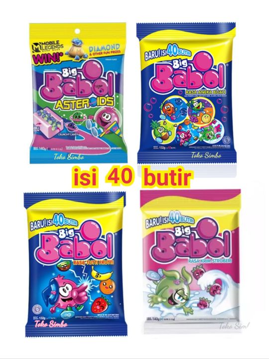 Permen Karet Bigbabol big babol bag isi 40 butir