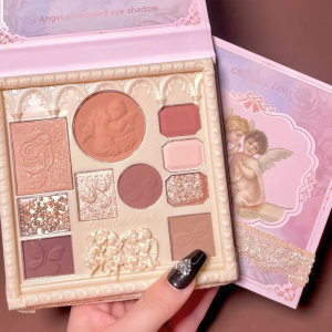 CALLCALL LING Angel Eyeshadow Blush High Gloss All-in-one Plate Embossed Beauty Makeup Palette