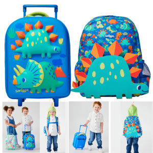 Hat Function Rolling Cartoon Dinosaur Backpack