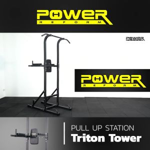 Power Reform บาร์โหนตั้งพื้น รุ่น Triton Tower PT-100 จาก POWER REFORM  บาร์โหน Pull Up Station Chin Up Bar Dip Bar