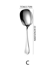 4/1Pcs Stainless Steel Spoon Thicken Long Handle Soup Spoons Self-Service Spoon Colander Home Kitchen Tableware Cooking Utensils