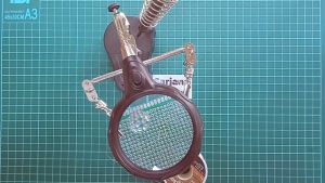 PROMO Taffware Stand Holder Dudukan Solder Listrik Lengkap Penjepit PCB ampu led kaca pembesar Lampu