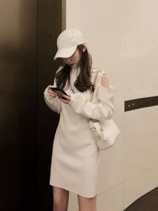 QIANSHUIYIYUN | Premium Winter Knit Dress
