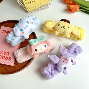 Cute Plush Sanrio Cartoon Hair Band Hairband For Girls 可爱三丽鸥毛绒发带