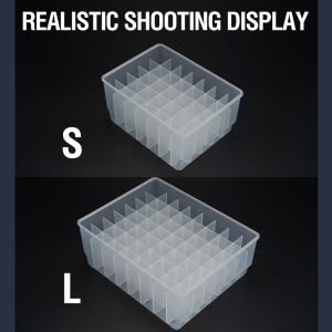 Fishing Bait Storage Box Transparent Grid Fishing Lure Box Multi functional Transparent Plastic Fishing Accessories Box.