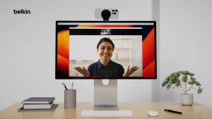 Belkin MMA007 ที่ยึด iPhone 16/15/14/13/12 แม่เหล็ก MagSafe เข้ากับจอมอนิเตอร์ทั่วไปได้ทุกรุ่น