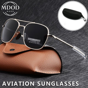 MDOD Fashion Aviation Sunglasses UV400 Shades Mens AO Pilot Sunglasses Brand Designer Optical Anti-reflection Sun Glasses For Male Mdod Aviator Tom Ford Aviator Sunglasses - Lazada