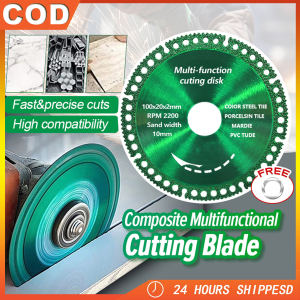 Original 6 In 1 Diamond Cutting Disc Multi-function Tile Rock Slab Marble Color Steel Tile Iron Metal Angle Grinder Dry Saw Blade