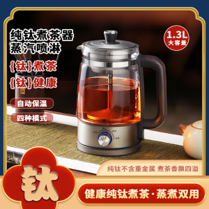 Pure Titanium Tea Boiler Steam Spray Type Puer Tea Health Tea Pot Titanium Alloy Automatic Home Use Tea Brewing Appliance