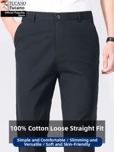 TUCANO | 100 Pure Cotton Summer Thin Wear-resistant Mens Trousers