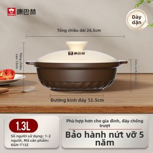KBH | Nồi Gốm Chống Nóng Đặc Biệt Cho Gas Để Nấu Cơm Niêu
