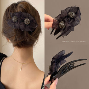 Elegant Large Butterfly Knot Hair Clip Womens Duckbill Hair Clip Stylish Hair Accessory for Half Updo Hairdo 2025 New Design
